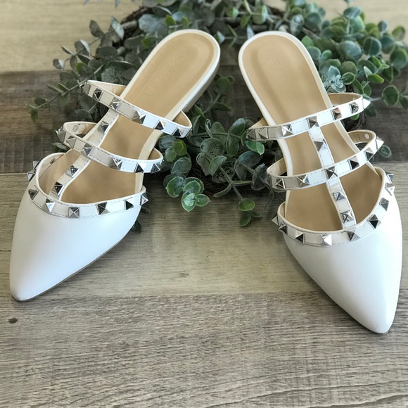 LAST SIZE 6.5 ❗️Victoria Studded Mules - Picture 2 of 8